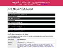 Tablet Screenshot of pear.swiftmailer.org